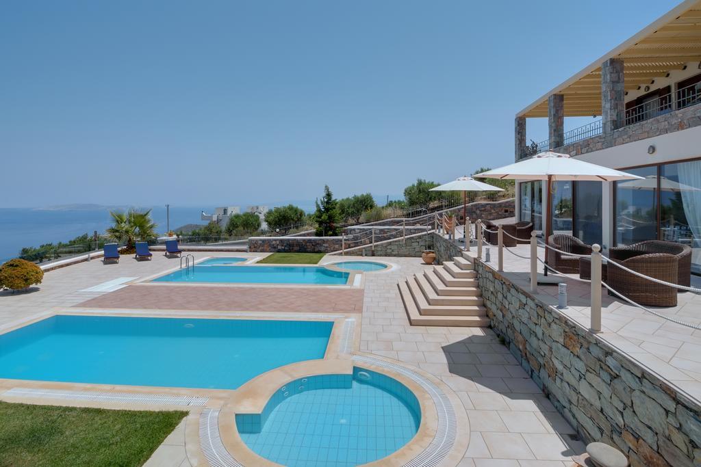 Sea Views At Villa Anemomylos With Heated Pool, Ping Pong And Tennis Agia Pelagia  Exterior foto