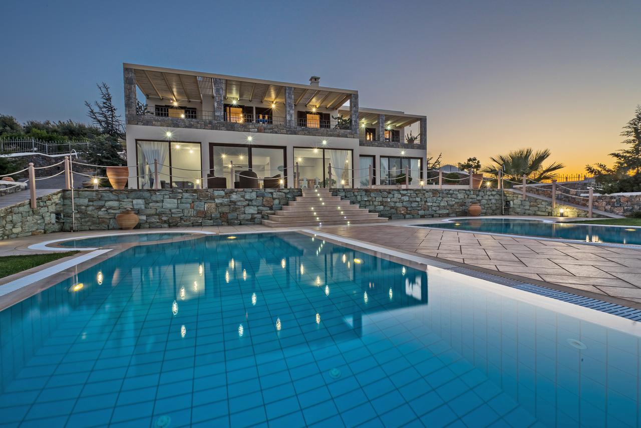 Sea Views At Villa Anemomylos With Heated Pool, Ping Pong And Tennis Agia Pelagia  Exterior foto